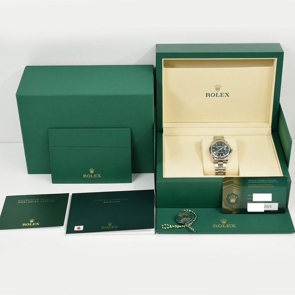 Rolex Datejust 31 Stainless Steel Mint Green Stick Dial 278240