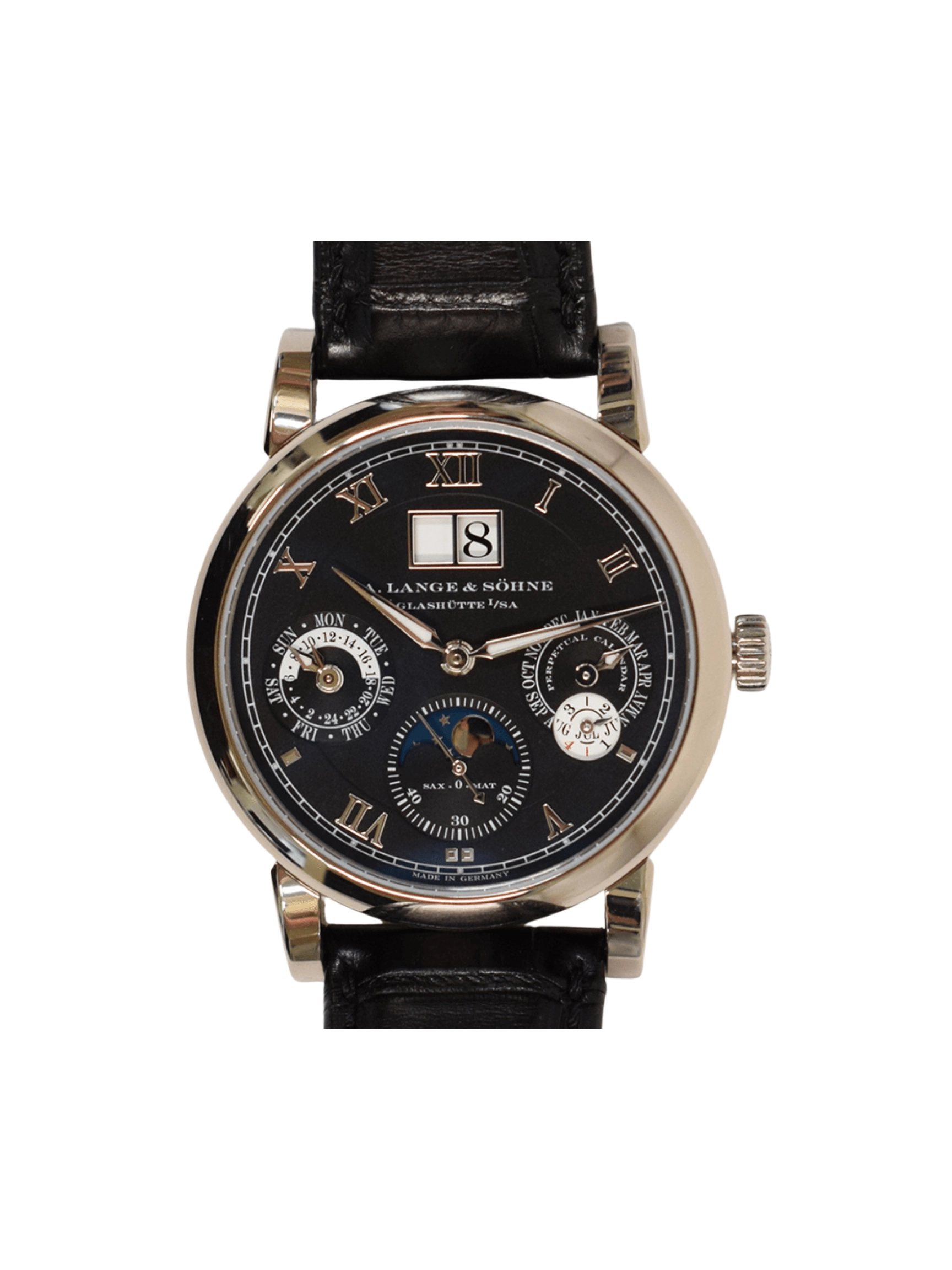 A. Lange & Söhne Langematik Perpetual White Gold Black Roman Dial 310.026 E