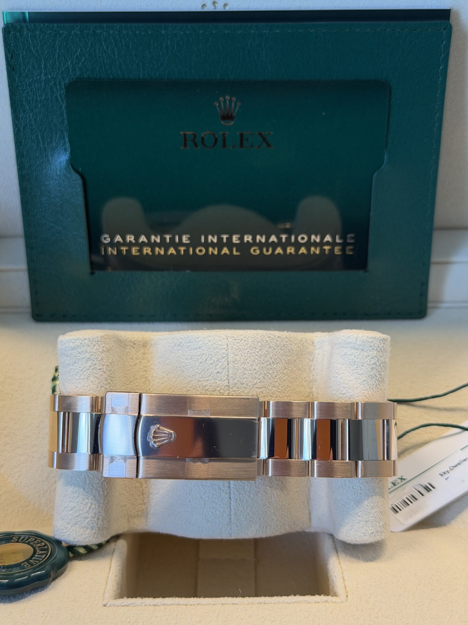 Rolex Sky-Dweller Rose Gold Blue Stick Dial 336935