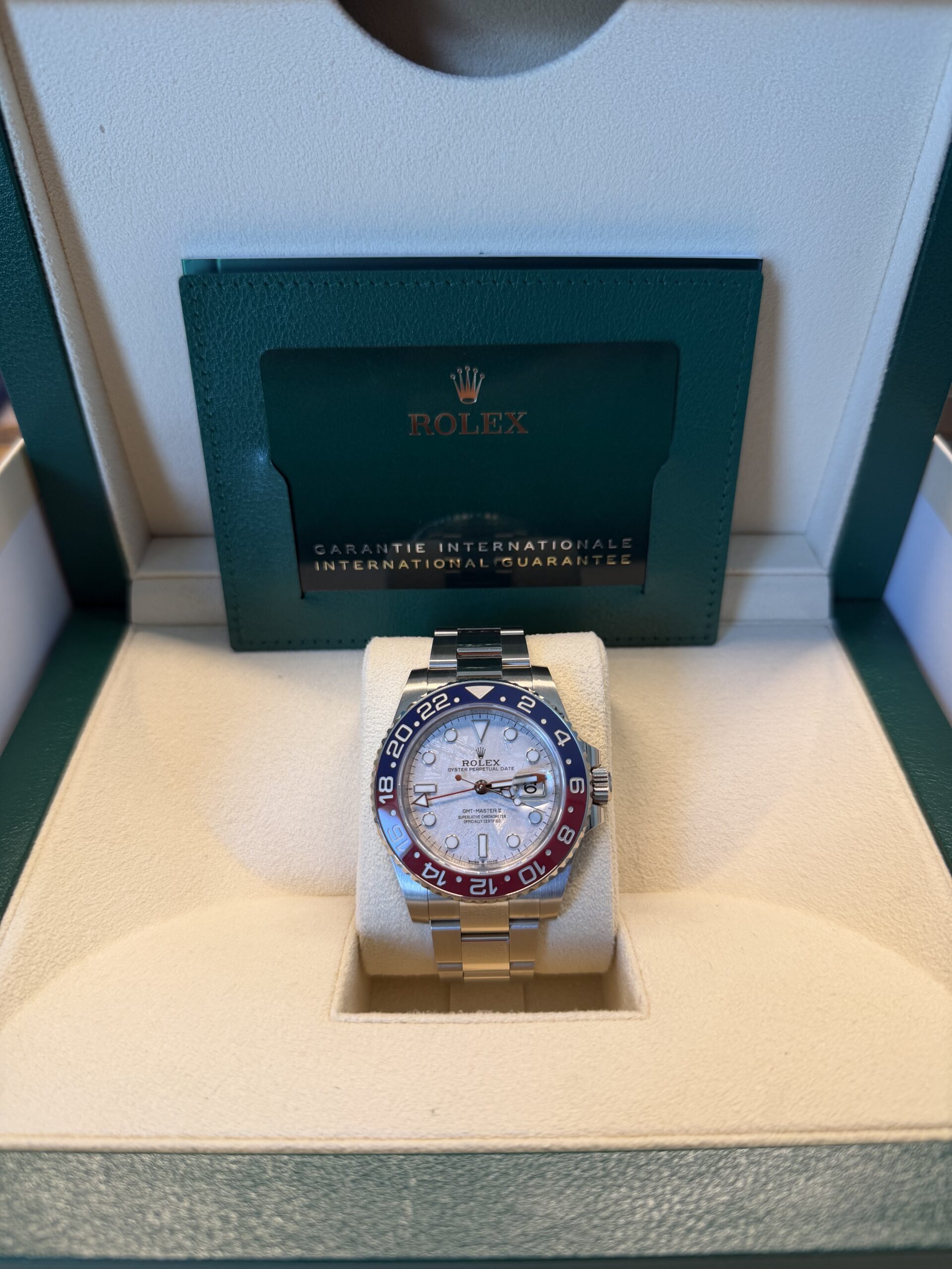 Rolex GMT-Master II "Pepsi" White Gold Meteorite Dial 126719BLRO