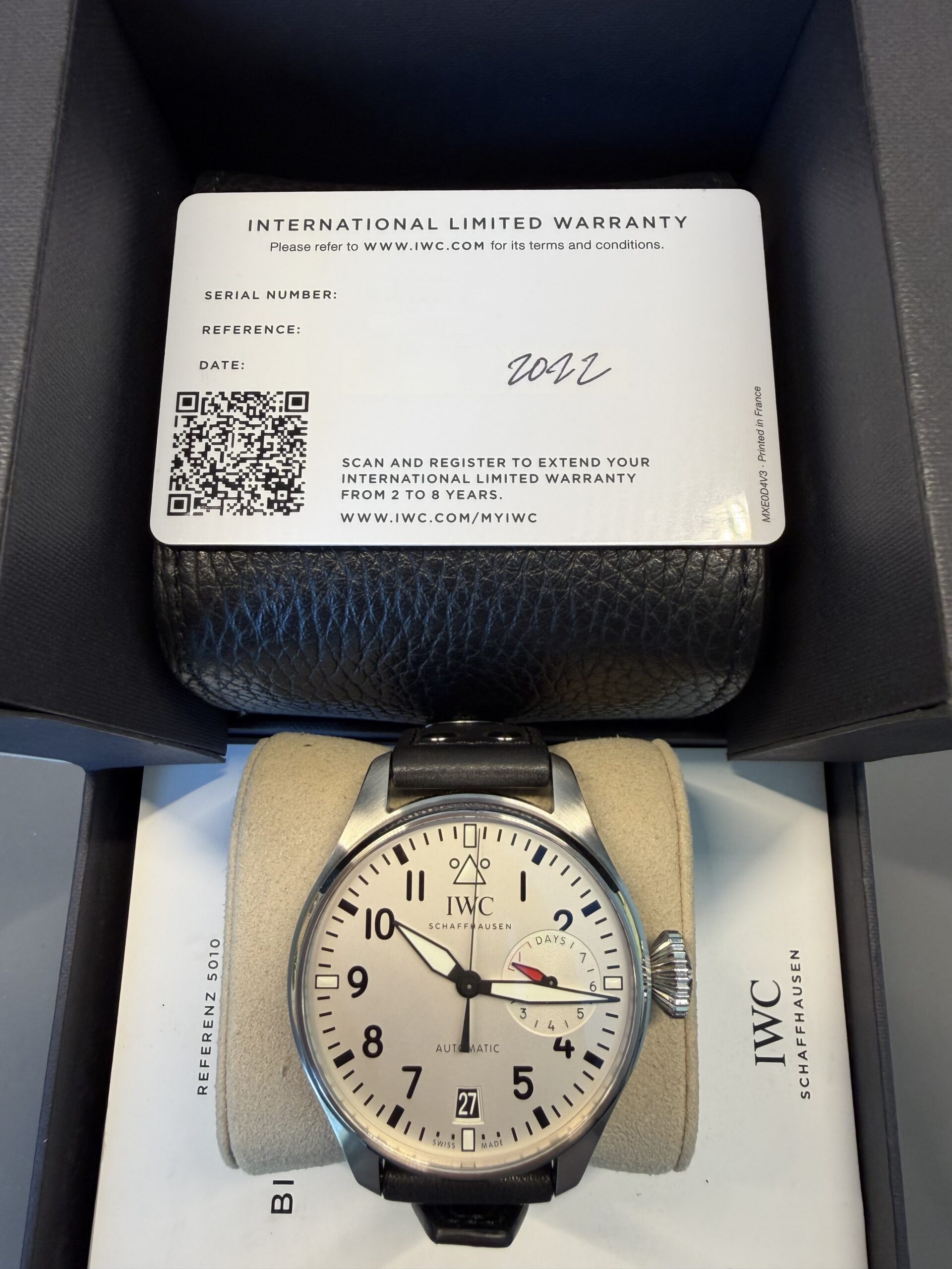 IWC Big Pilot's "Las Vegas" 46 Stainless Steel White Arabic Dial IW501014