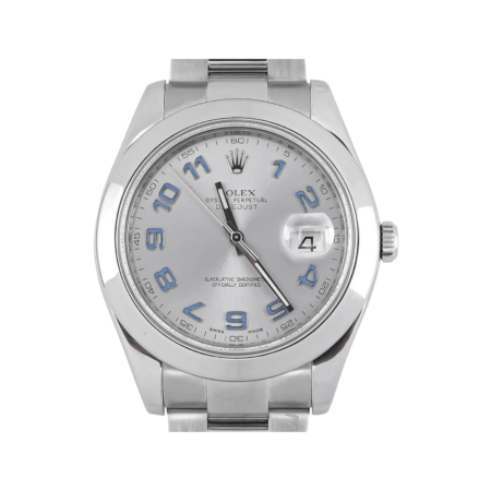 Rolex Datejust II Stainless Steel White Arabic Dial 116300
