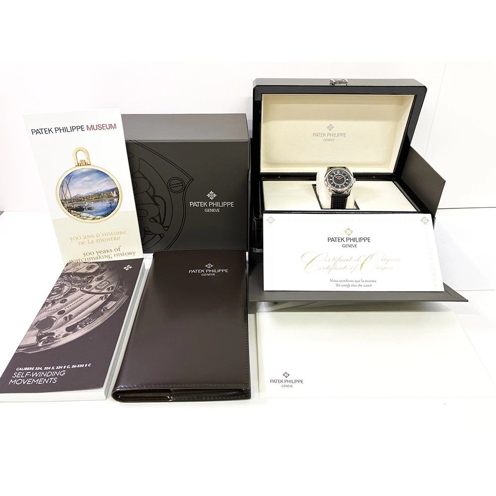 Patek Philippe Calatrava White Gold "Carbon" Motif Dial 6007G-010 - Image 3