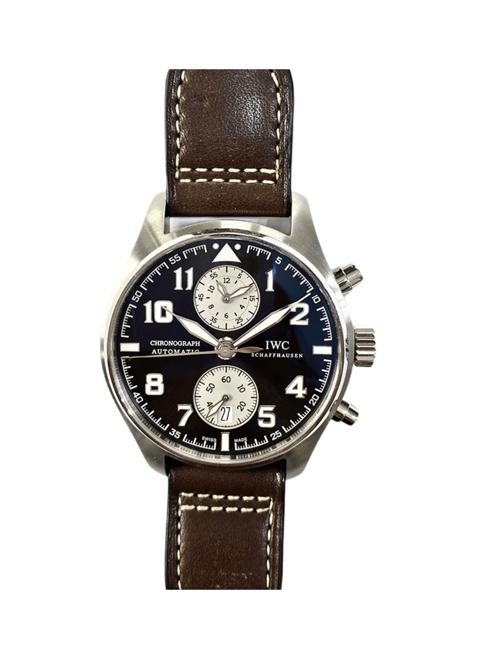 IWC Antoine De Saint Chronograph Stainless Steel Brown Dial IW387806