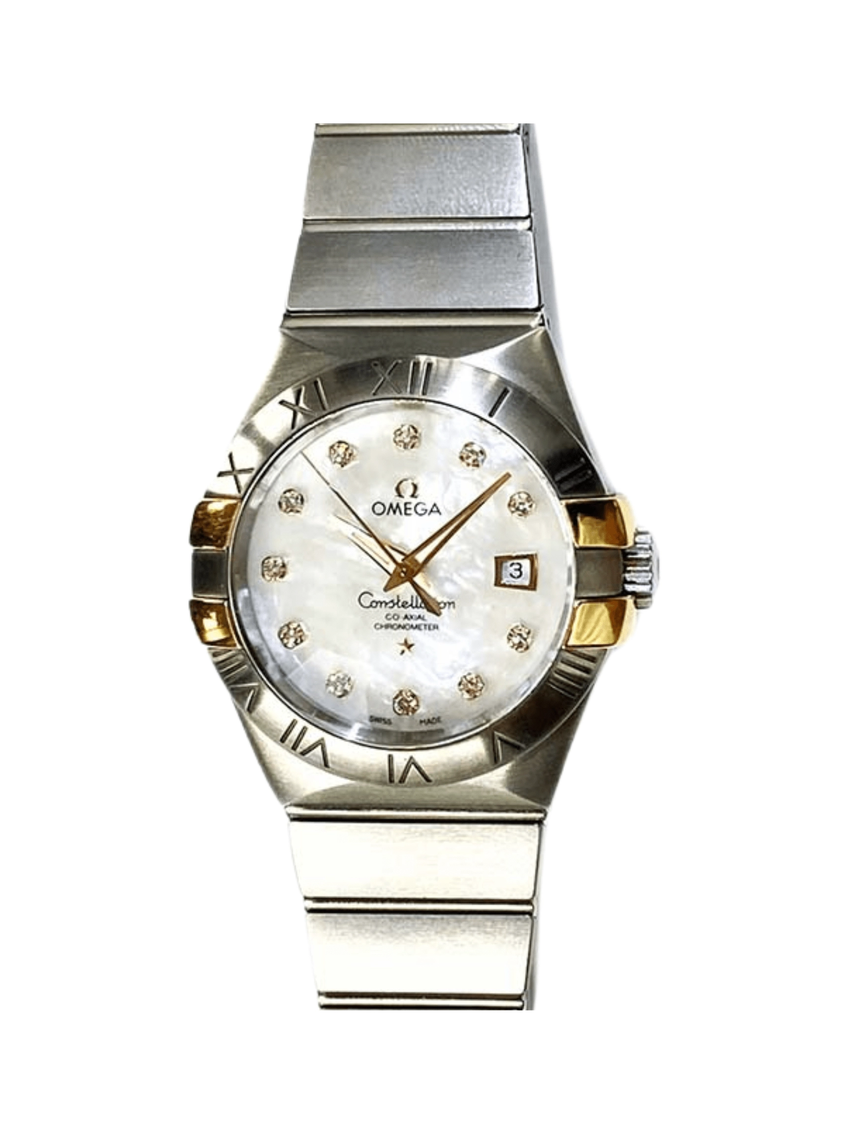Omega Constellation Co-Axial Stainless Steel and Rose Gold White Dial 123.20.31.20.55.003