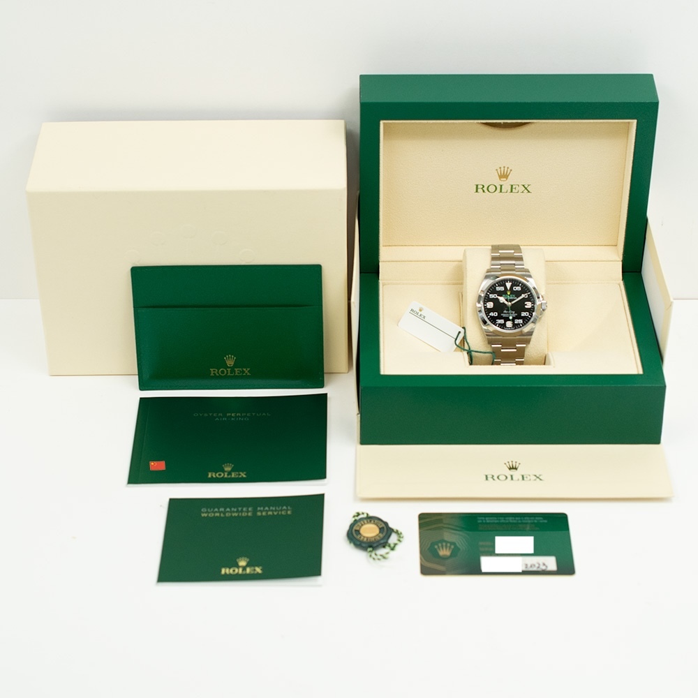 Rolex Air-King 40mm Stainless Steel Black Arabic Dial 126900