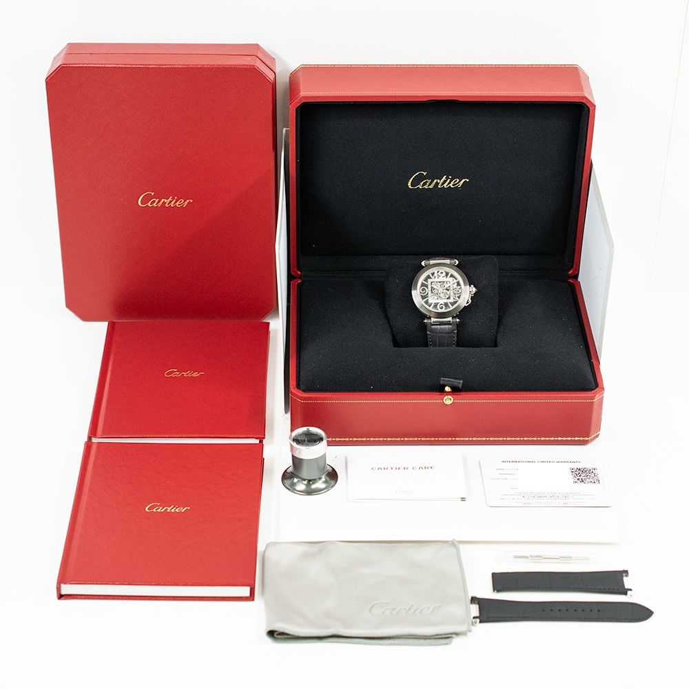 Cartier Pasha De Stainless Steel Skeleton Dial WHPA0017