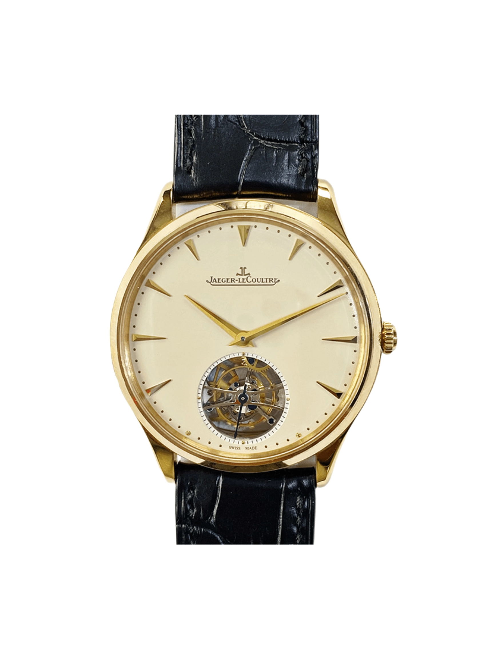 Jaeger-LeCoultre Master Ultra Thin Tourbillion Rose Gold Beige Dial Q1322410