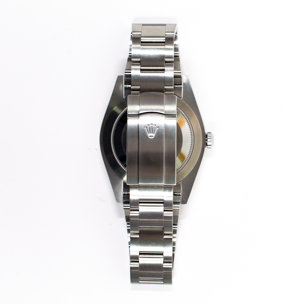 Rolex Oyster Perpetual 41 Stainless Steel Green Stick Dial 124300