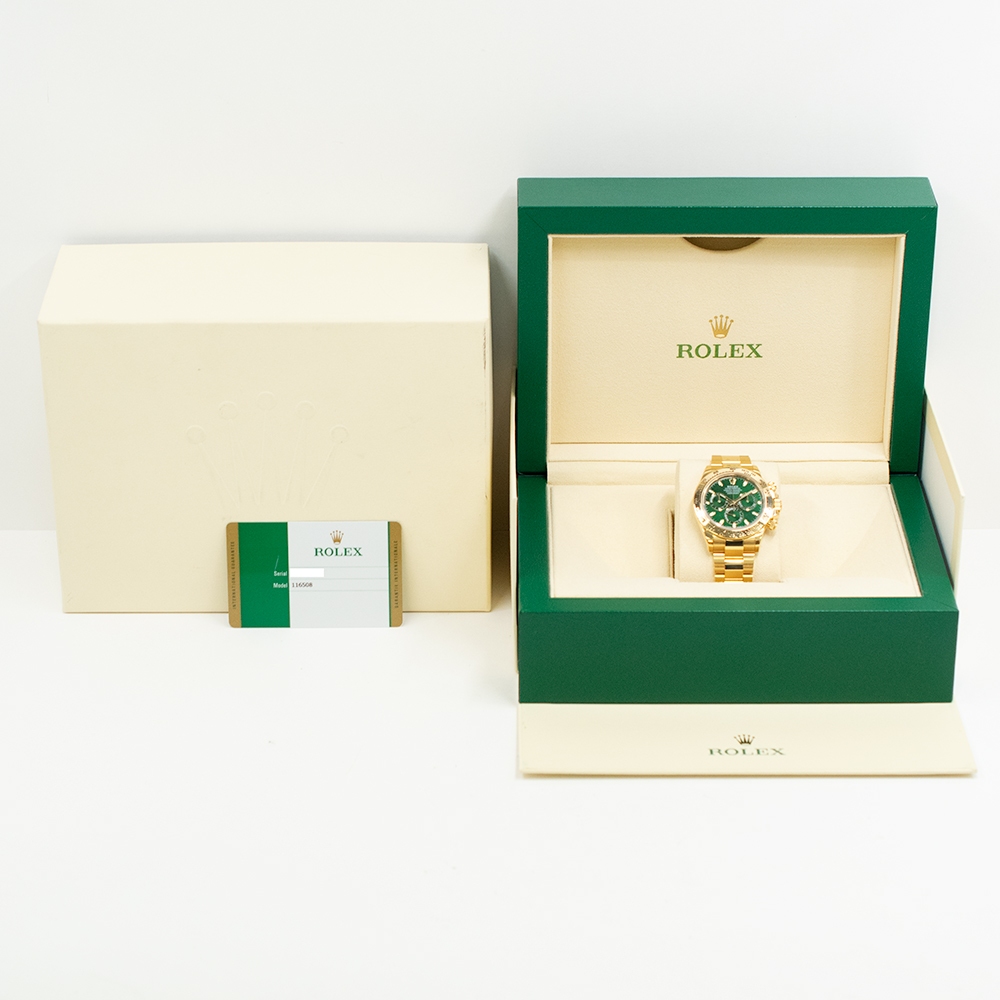 Rolex Daytona Yellow Gold Green Dial 116508