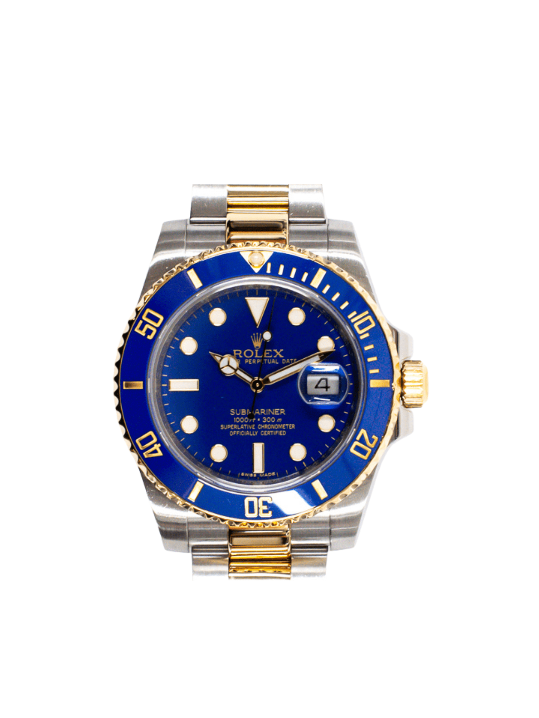Rolex Submariner Date Stainless Steel and Yellow Gold Blue Dial 116613LB