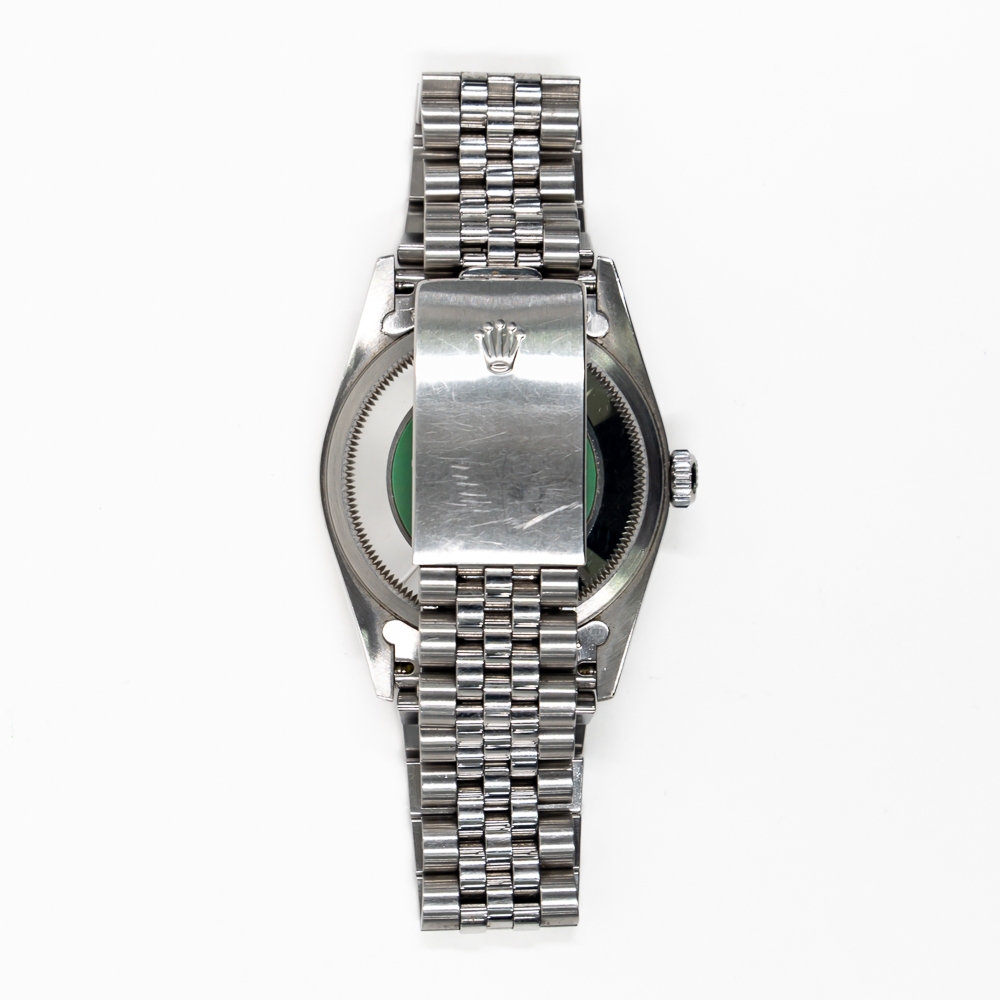 Rolex Datejust 36 Stainless Steel/White Gold Silver Diamond Dial 16234G