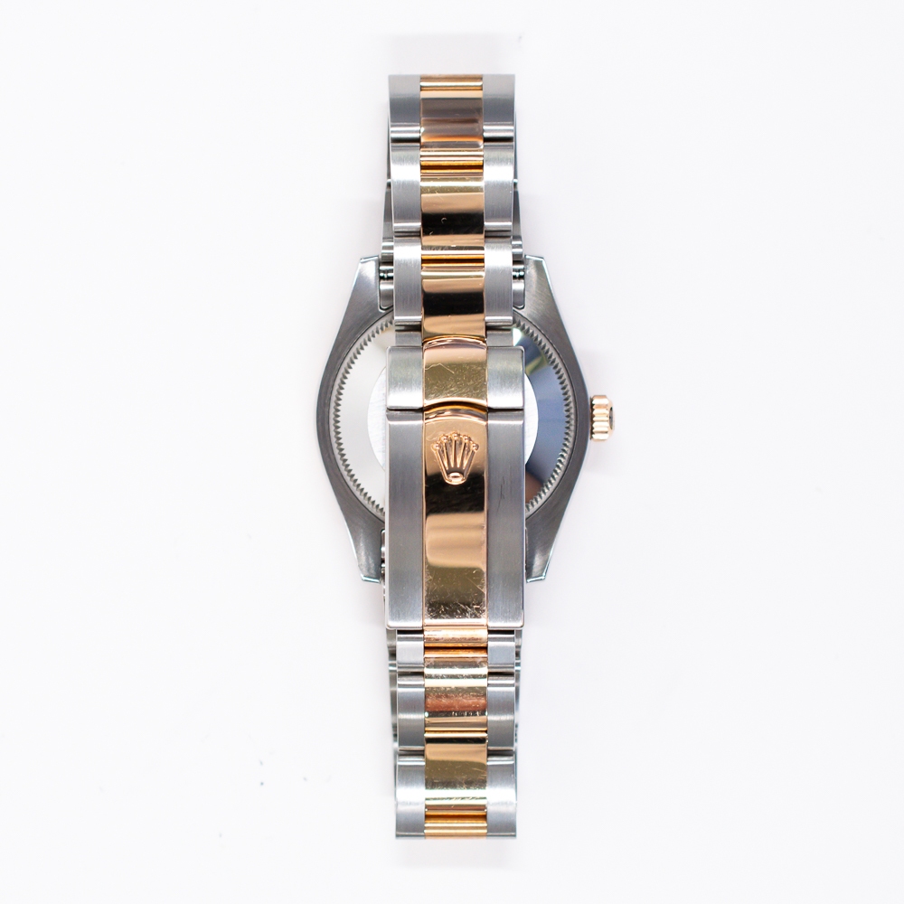 Rolex Datejust 31 Steel and Rose Gold Brown "VI & IX" Diamond 178341