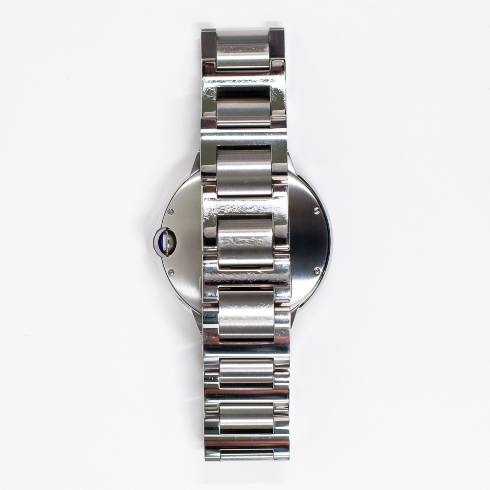 Cartier Ballon Bleu De Cartier 42 Mm Stainless Steel Silver Roman Dial WSBB0049