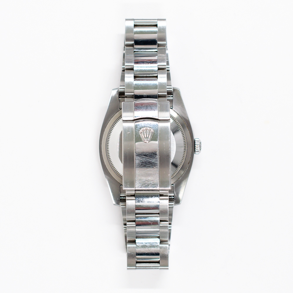 Rolex Datejust 36 Stainless Steel/White Gold Brown Flower Dial 116234