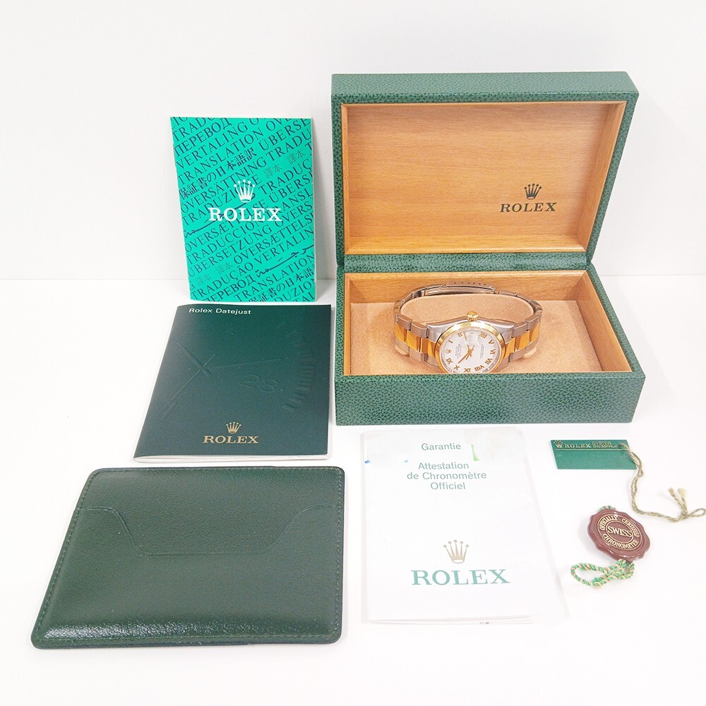Rolex Datejust 36 Stainless Steel and Yellow Gold White Roman Dial 16203