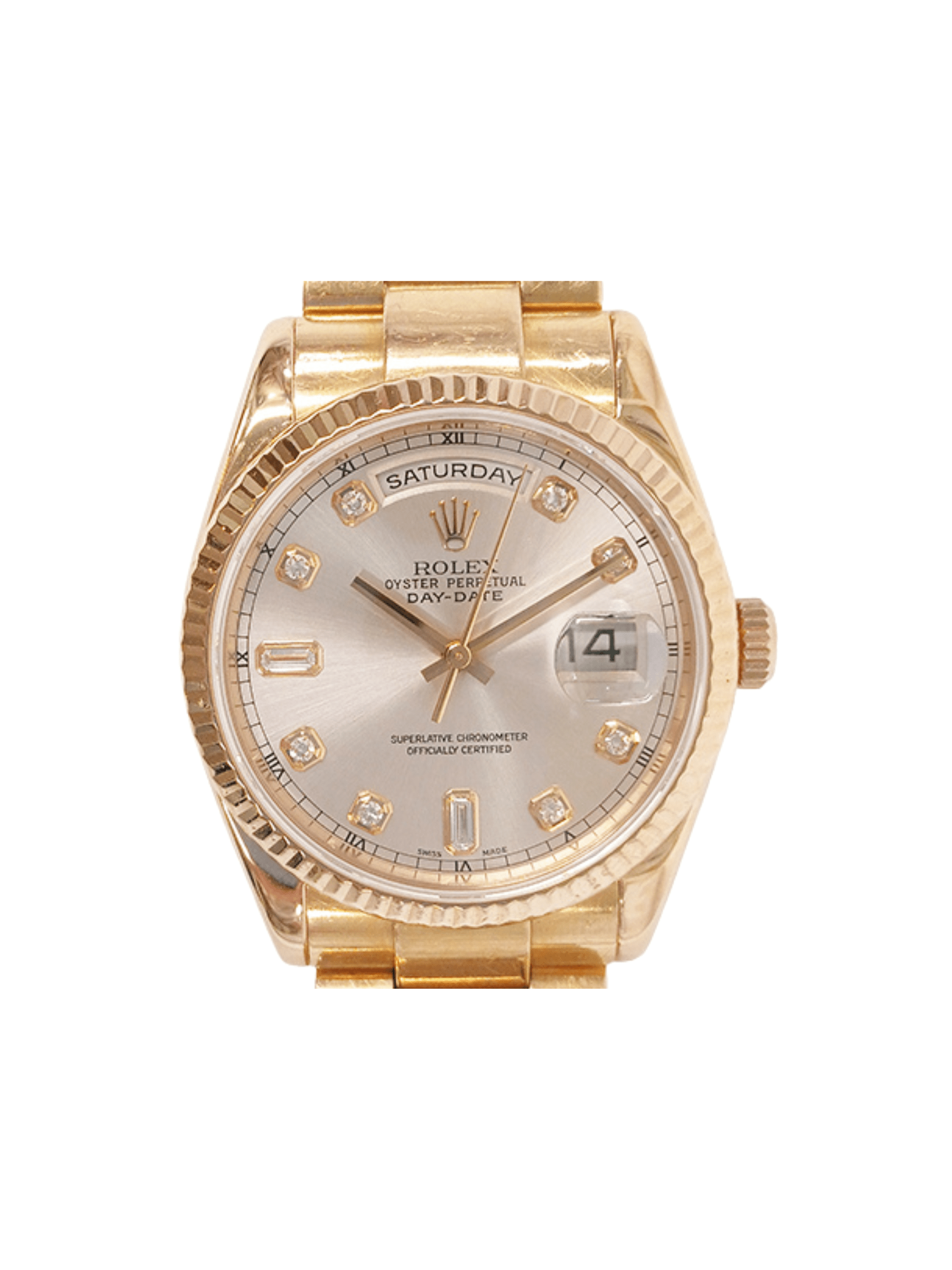 Rolex Day-Date 36 Rose Gold Pink Diamond Dial 118235A