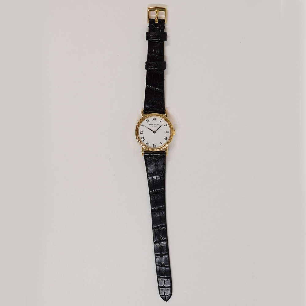 Patek Philippe Calatrava Yellow Gold White Roman Dial 4809 - Image 2