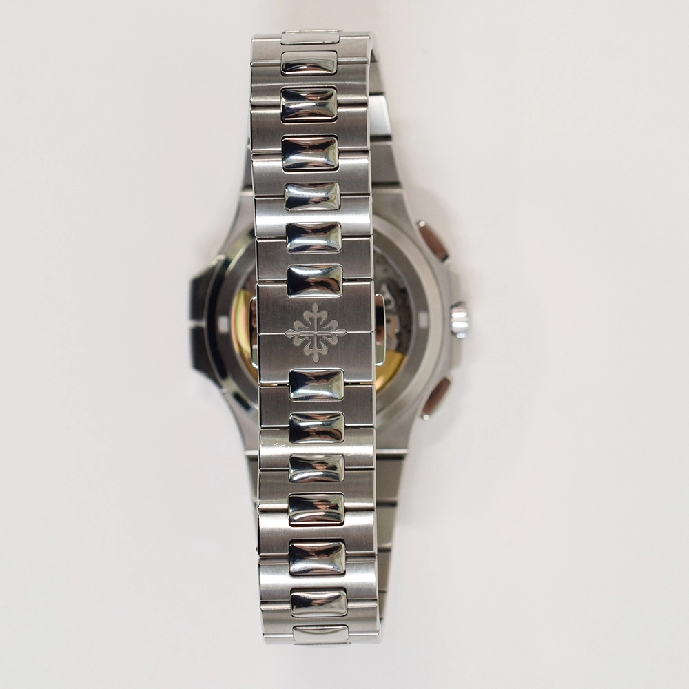 Patek Philippe Nautilus Travel Time Flyback Chronograph Stainless Steel Blue Dial 5990/1A-011
