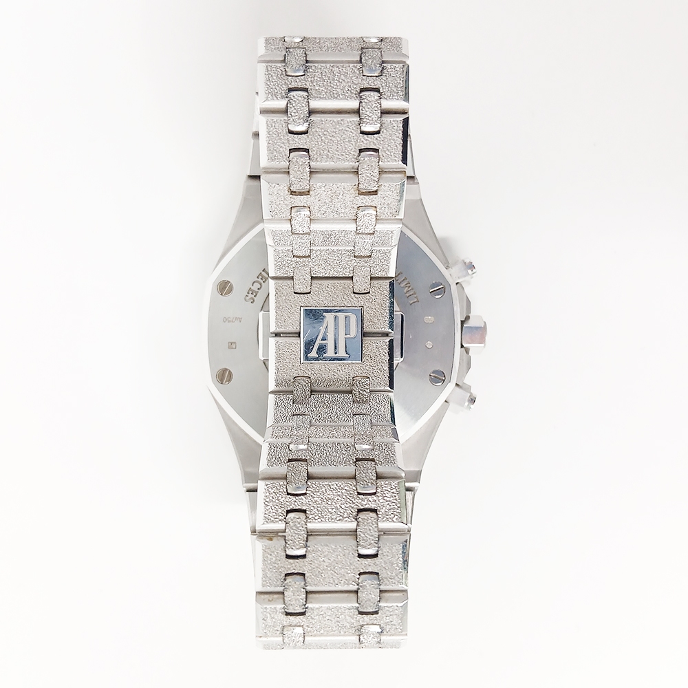 Audemars Piguet Royal Oak Chronograph Frosted Limited Edition 70 White Gold Blue Dial 26331BC.GG.1224BC.02