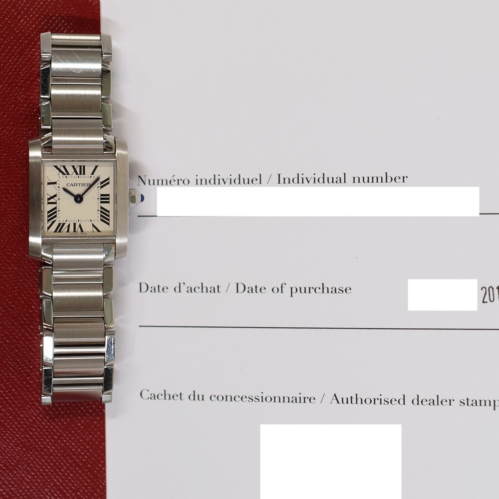Cartier Tank Francaise Stainless Steel Silver Roman Dial W51008Q3