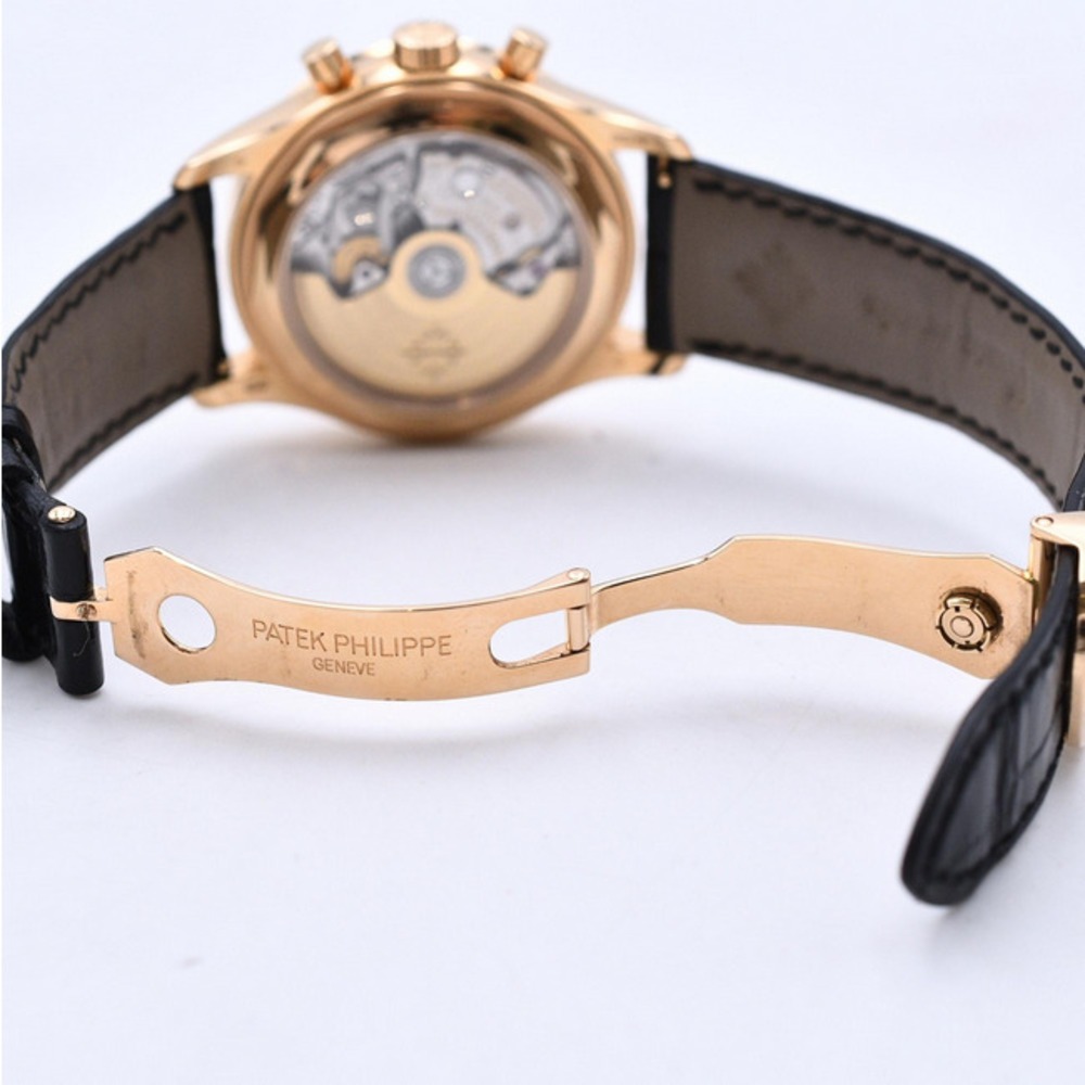 Patek Philippe Nautilus Annual Calendar Chronograph Rose Gold Black Dial 5961R-010