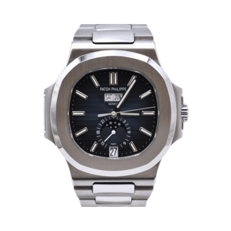 Patek Philippe Nautilus Annual Calendar Moon Phase Stainless Steel with Blue Dial 5726/1A-014