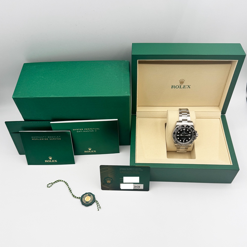 Rolex GMT-Master II "Bruce Wayne" Stainless Steel Black Dial 126710GRNR