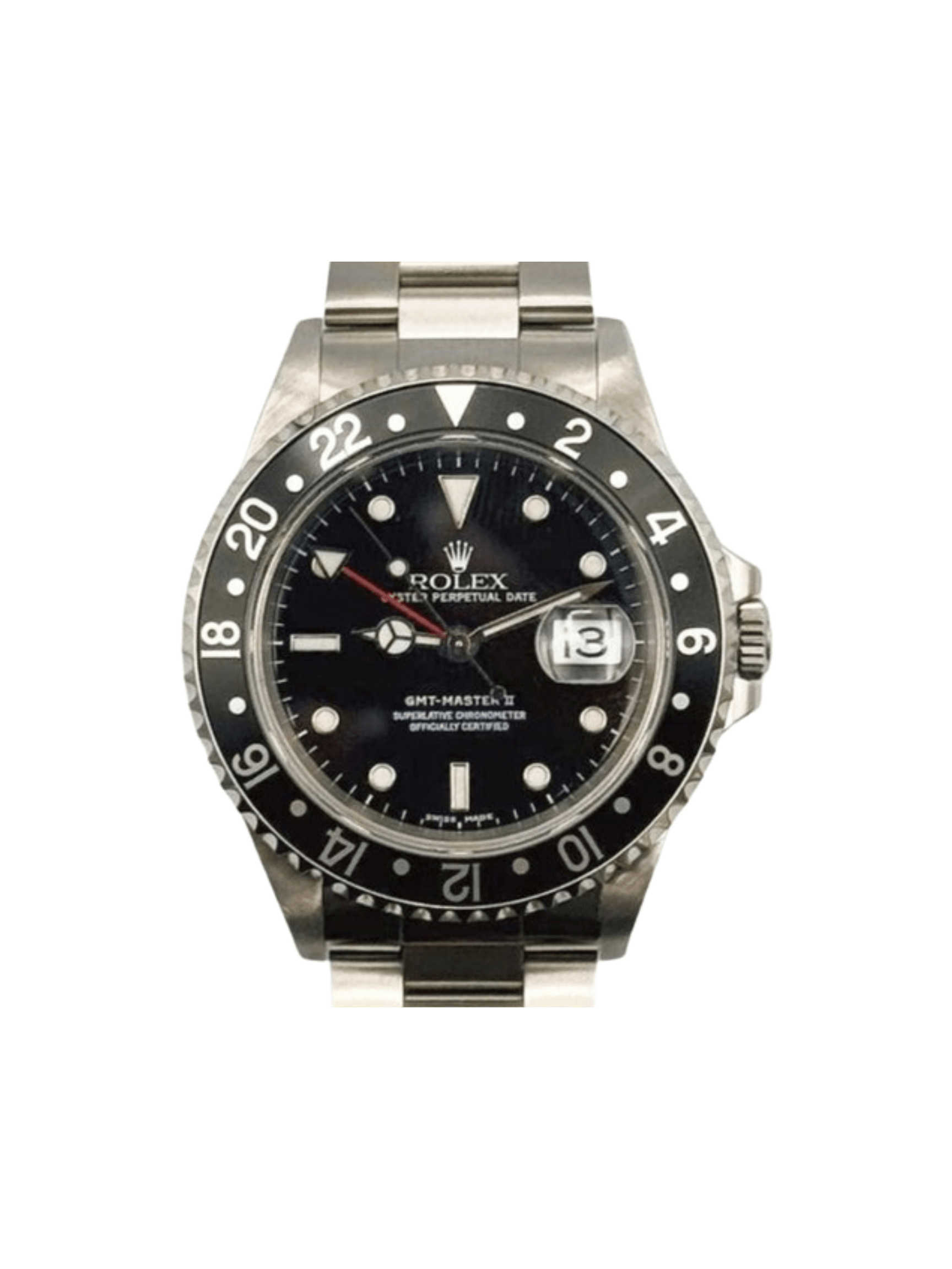 Rolex GMT-Master II Stainless Steel "Coke" Black Dial 16710