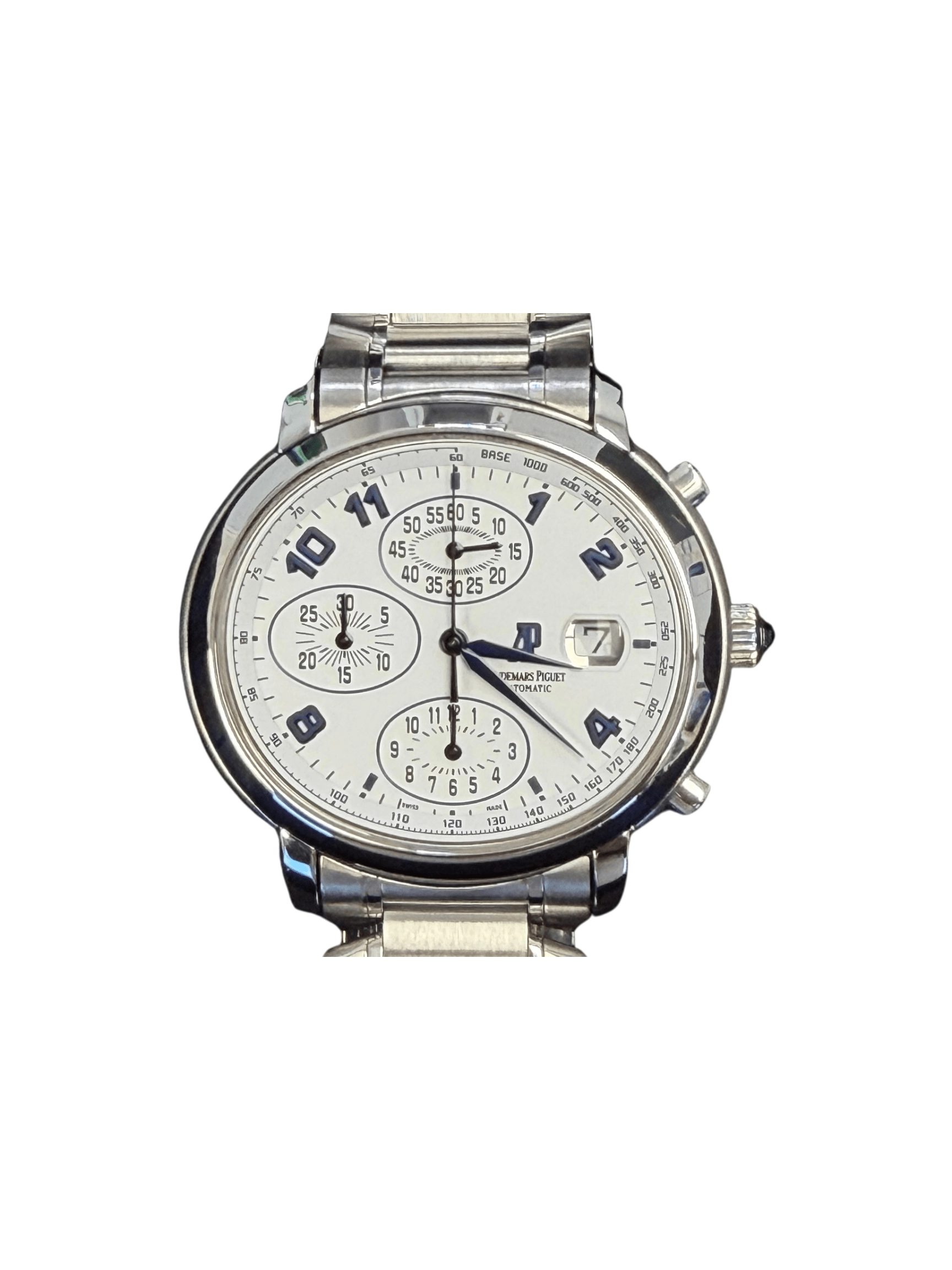 Audemars Piguet Millenary Chronograph Stainless Steel White Arabic Dial 25897ST.OO.1136ST.01