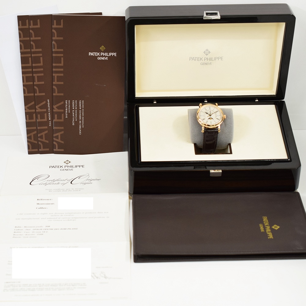 Patek Philippe Perpetual Calendar Retrograde Date Rose Gold White Roman Dial 5159R-001