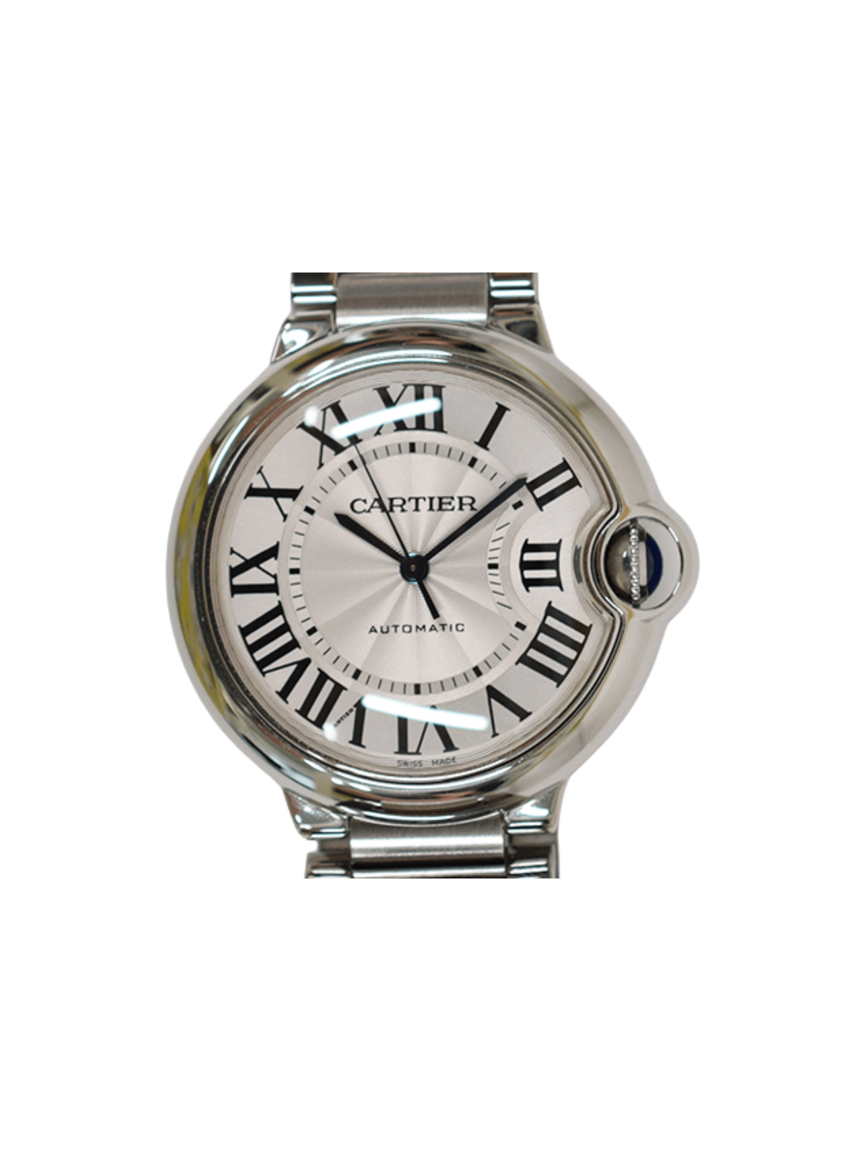 Cartier Ballon Bleu Stainless Steel Silver Roman Dial W6920046