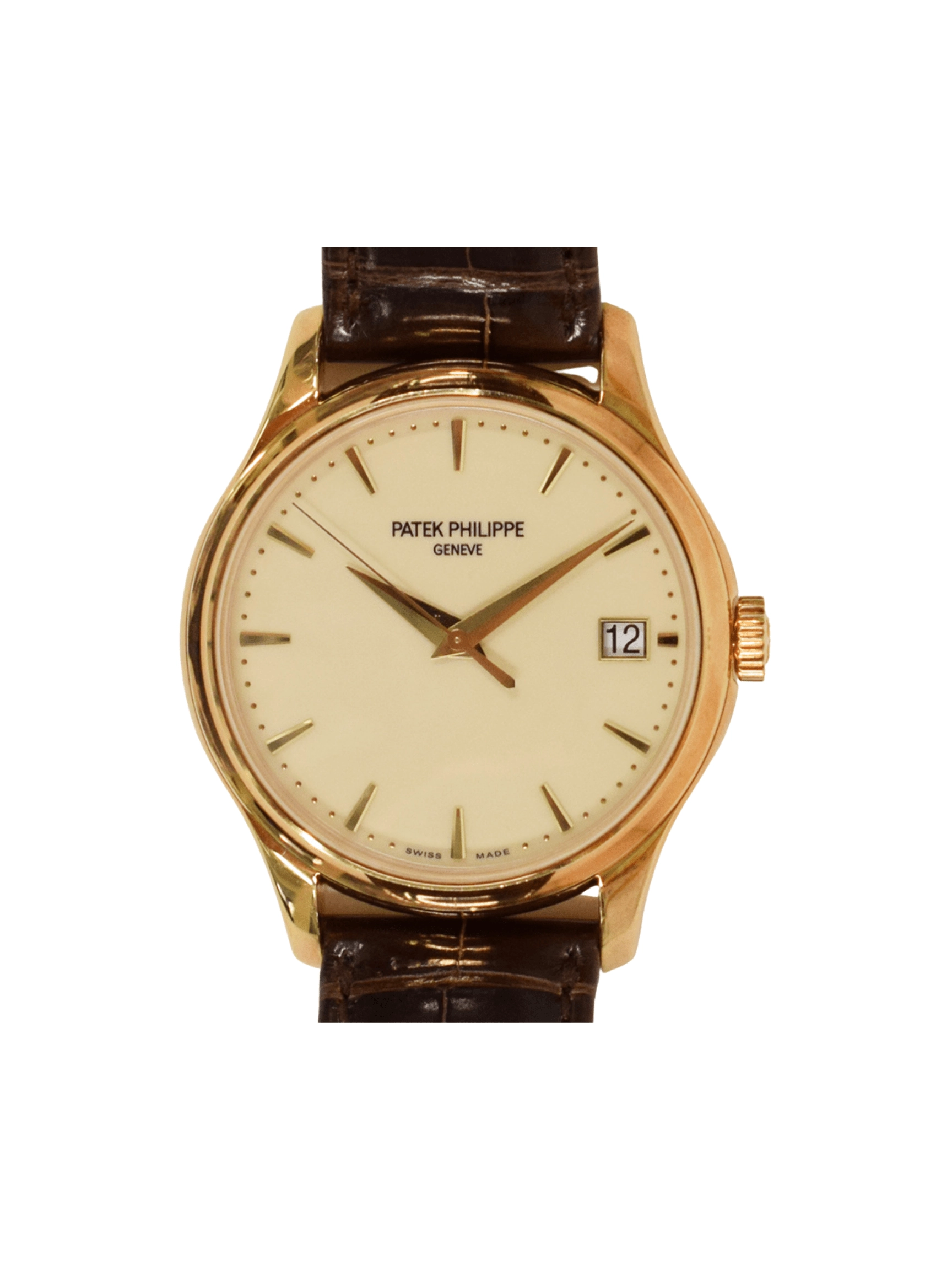 Patek Philippe Calatrava Date Yellow Gold Ivory Dial 5227J-001