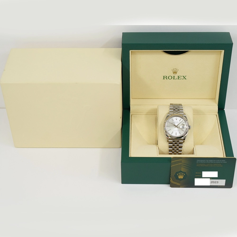 Rolex Datejust 36 Stainless Steel and White Gold Silver Dial 126234