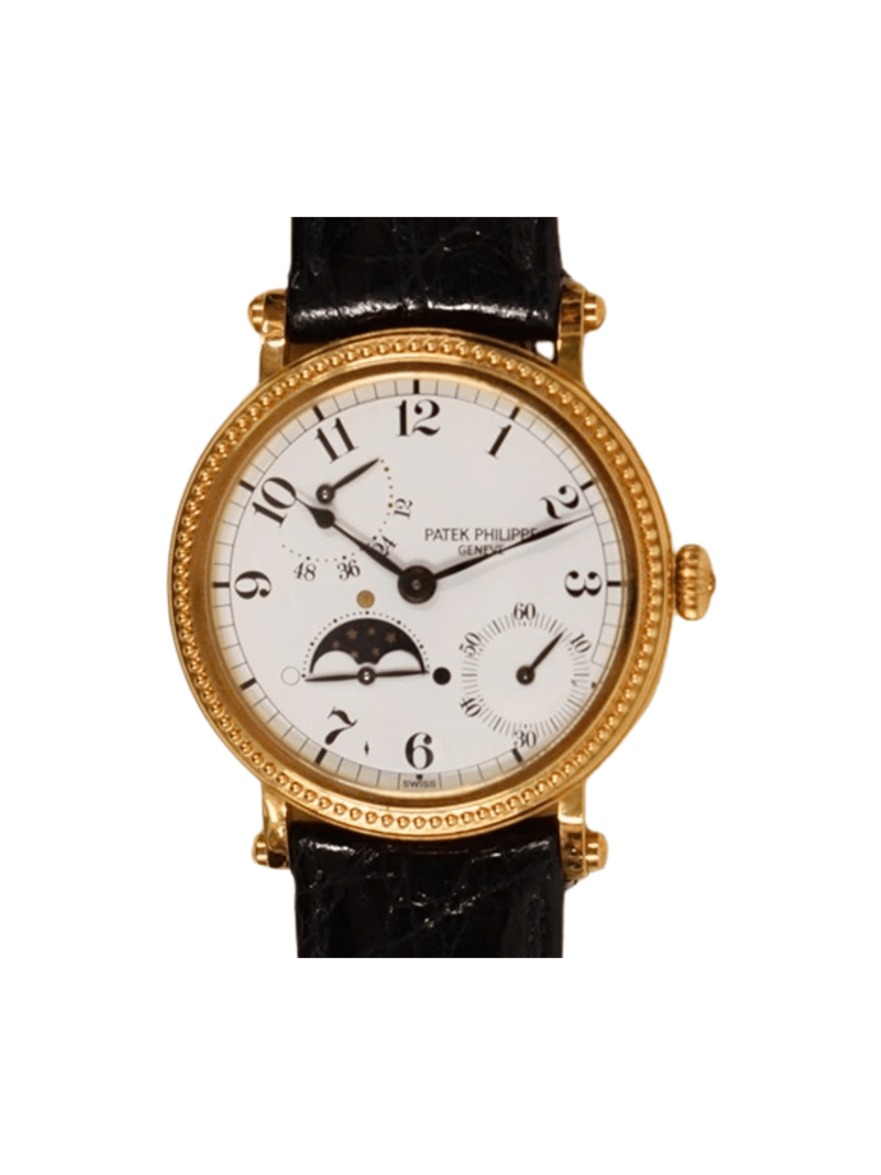 Patek Philippe Complications Yellow Gold White Arabic Dial 5015J
