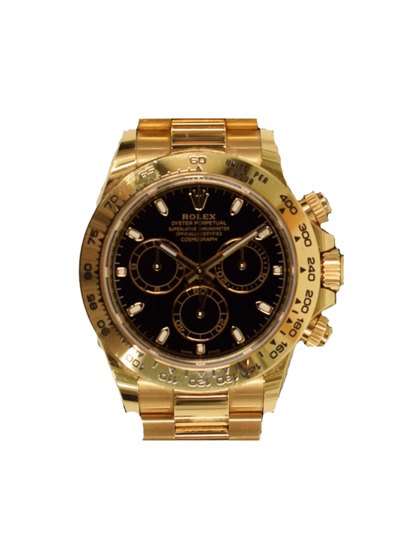 Rolex Daytona Cosmograph Yellow Gold Black Dial 126508