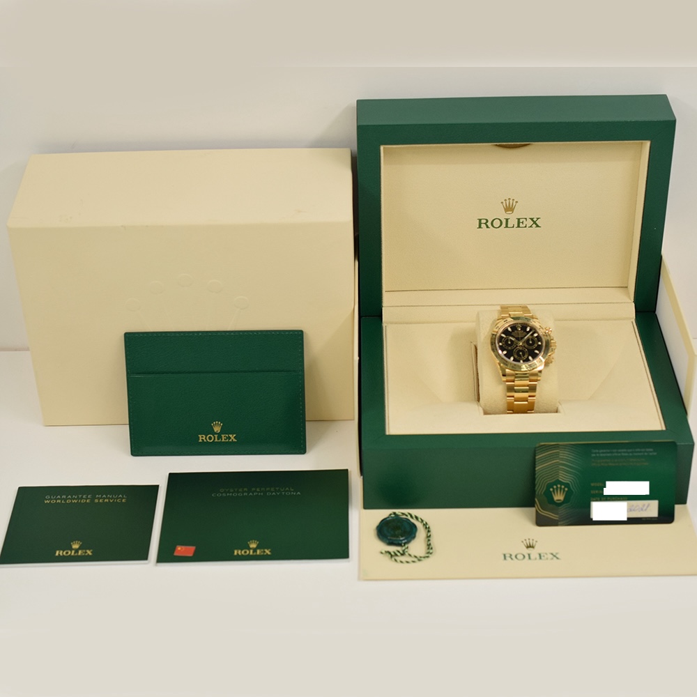 Rolex Daytona Cosmograph Yellow Gold Black Dial 126508