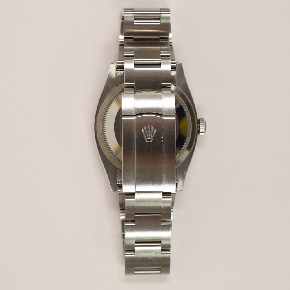 Rolex Oyster Perpetual Stainless Steel Black Stick Dial 126000