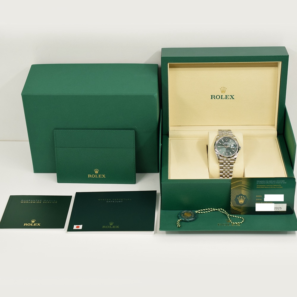 Rolex Datejust 36 Stainless Steel Mint Green Dial 126200