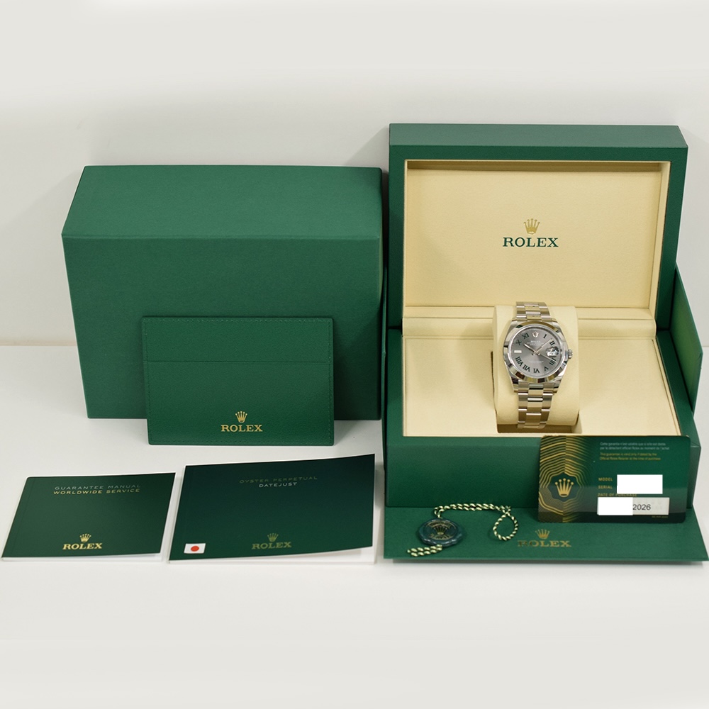 Rolex Datejust 36 Stainless Steel Wimbledon Roman Dial 126200