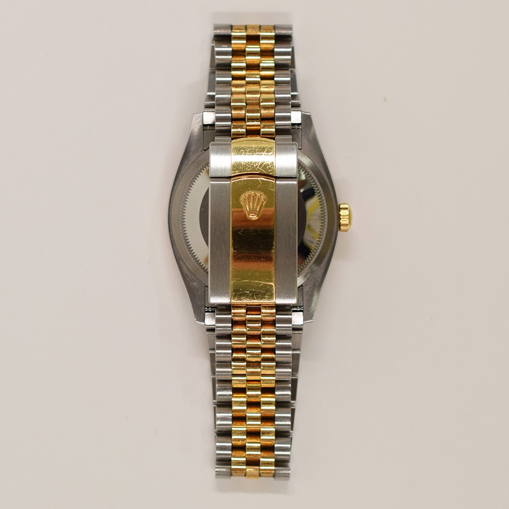 Rolex Datejust 36 Stainless Steel and Yellow Gold Champagne Jubilee Diamond Dial 126283RBR