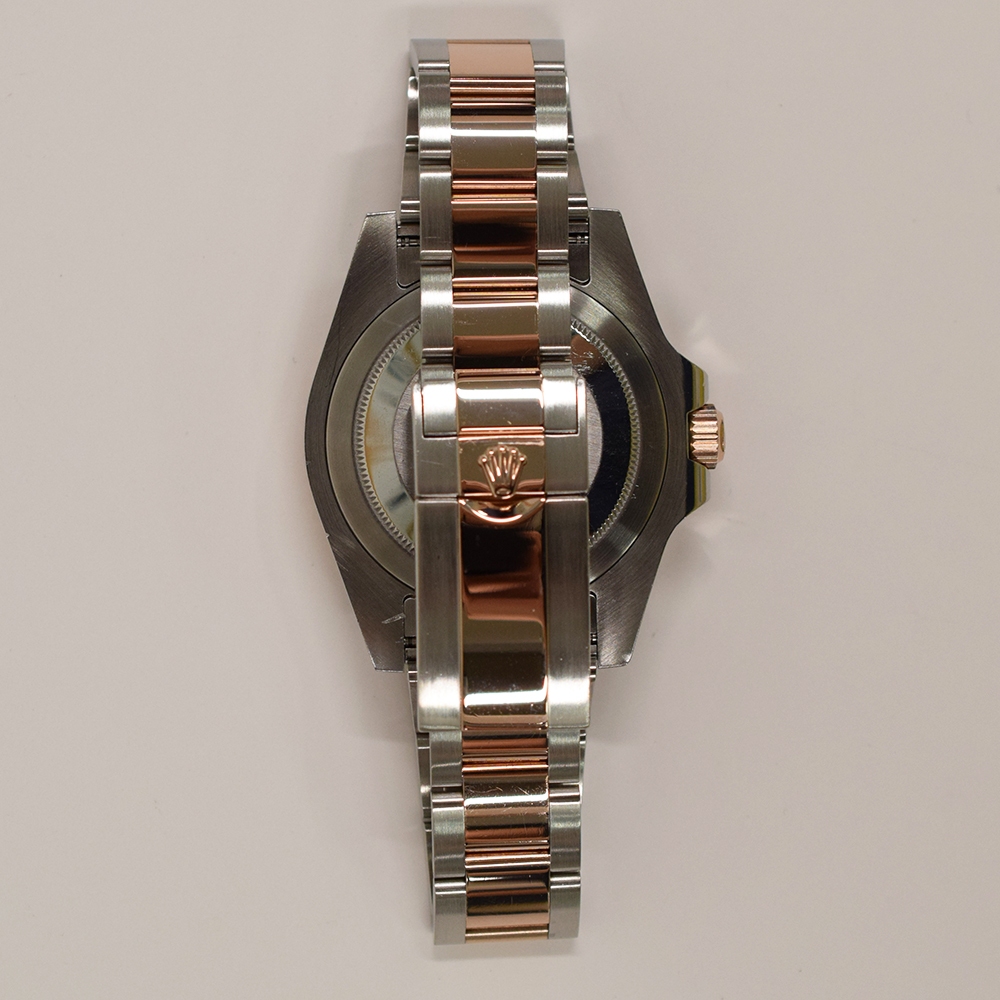 Rolex GMT-Master II Stainless Steel and Rose Gold "Root Beer" Black Dial 126711CHNR