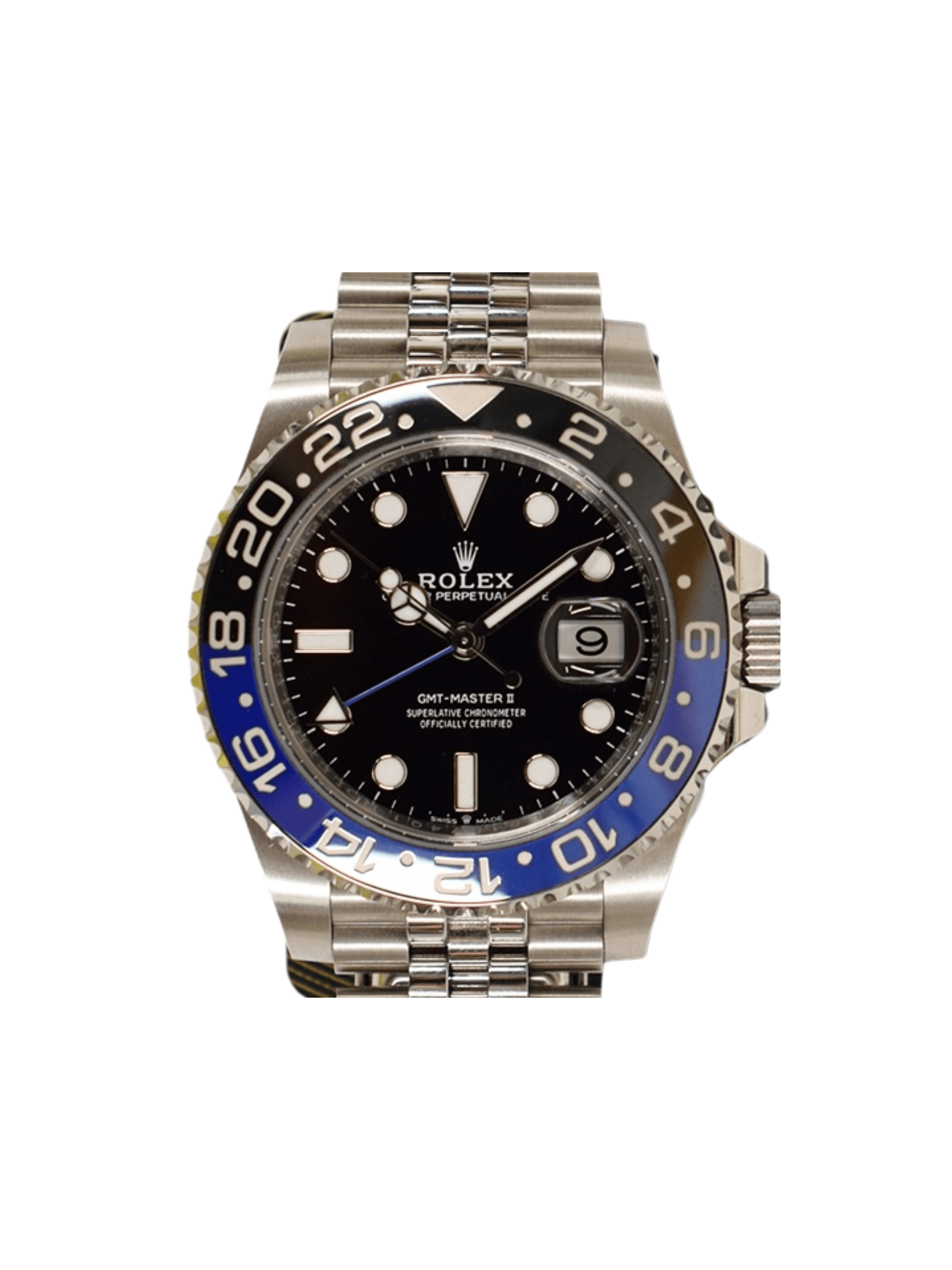 Rolex GMT-Master II Stainless Steel "Batgirl" Black Dial 126710BLNR