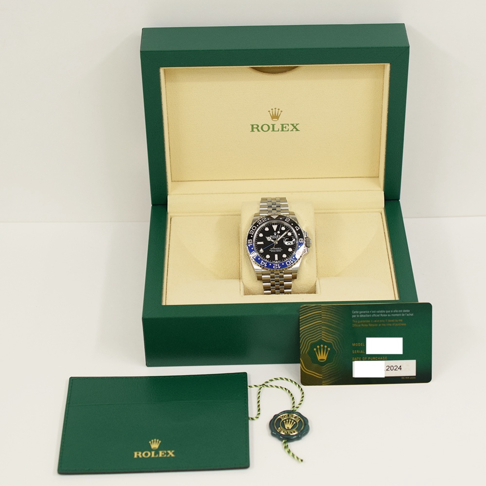 Rolex GMT-Master II Stainless Steel "Batgirl" Black Dial 126710BLNR