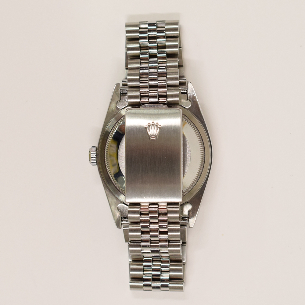Rolex Datejust 36 Stainless Steel and White Gold Blue Diamond Dial 16234G