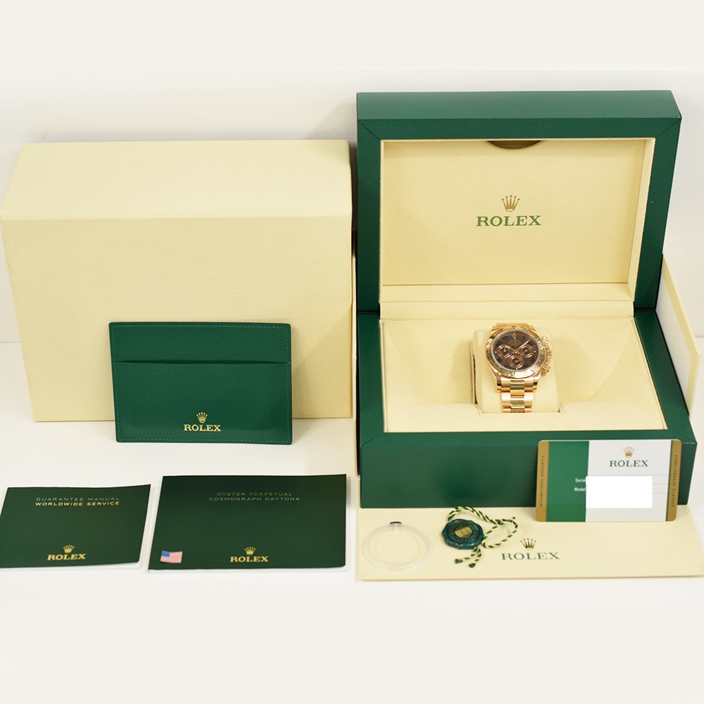 Rolex Daytona Rose Gold Chocolate Arabic Dial 116505