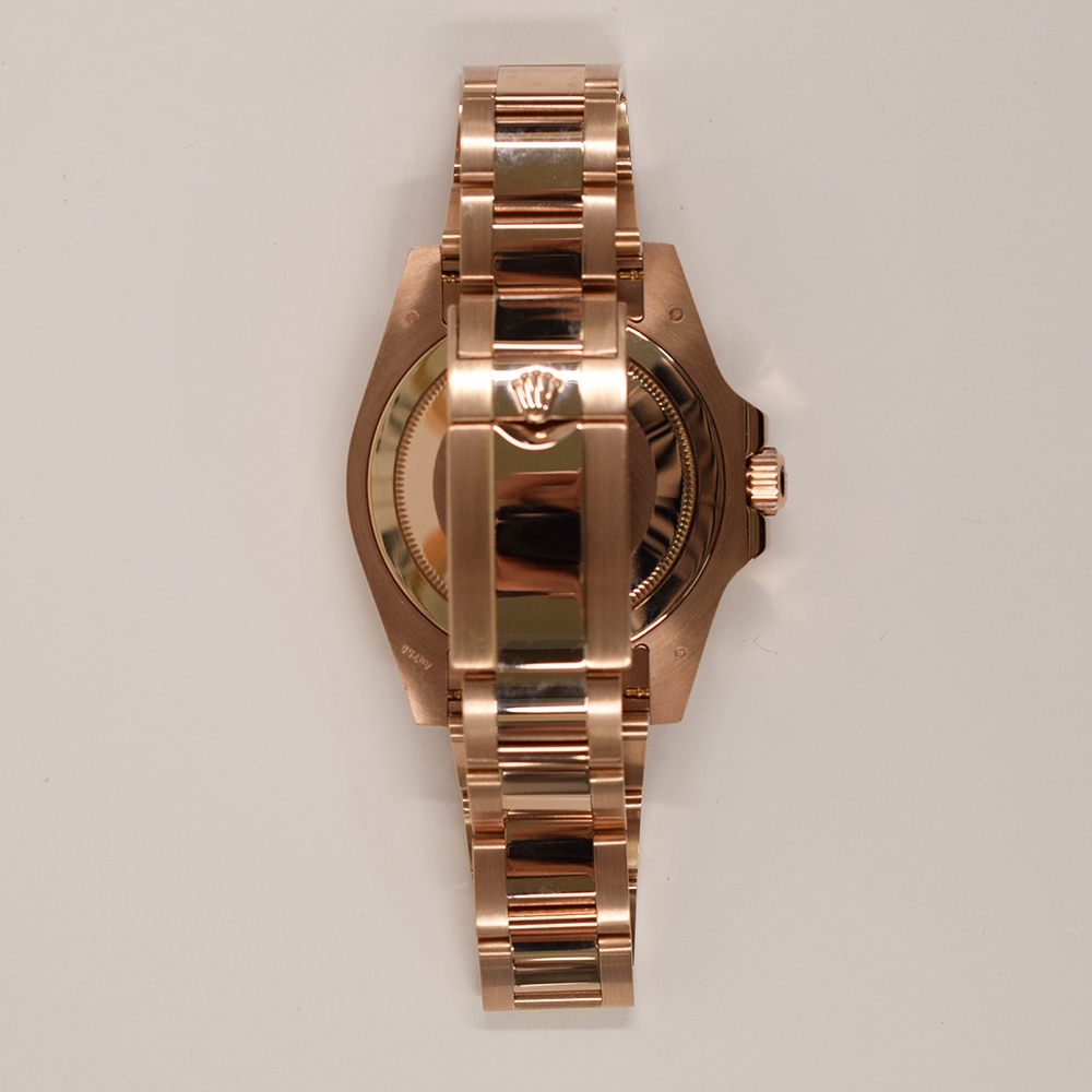 Rolex GMT-Master II Rose Gold "Root Beer" Black Dial 126715CHNR