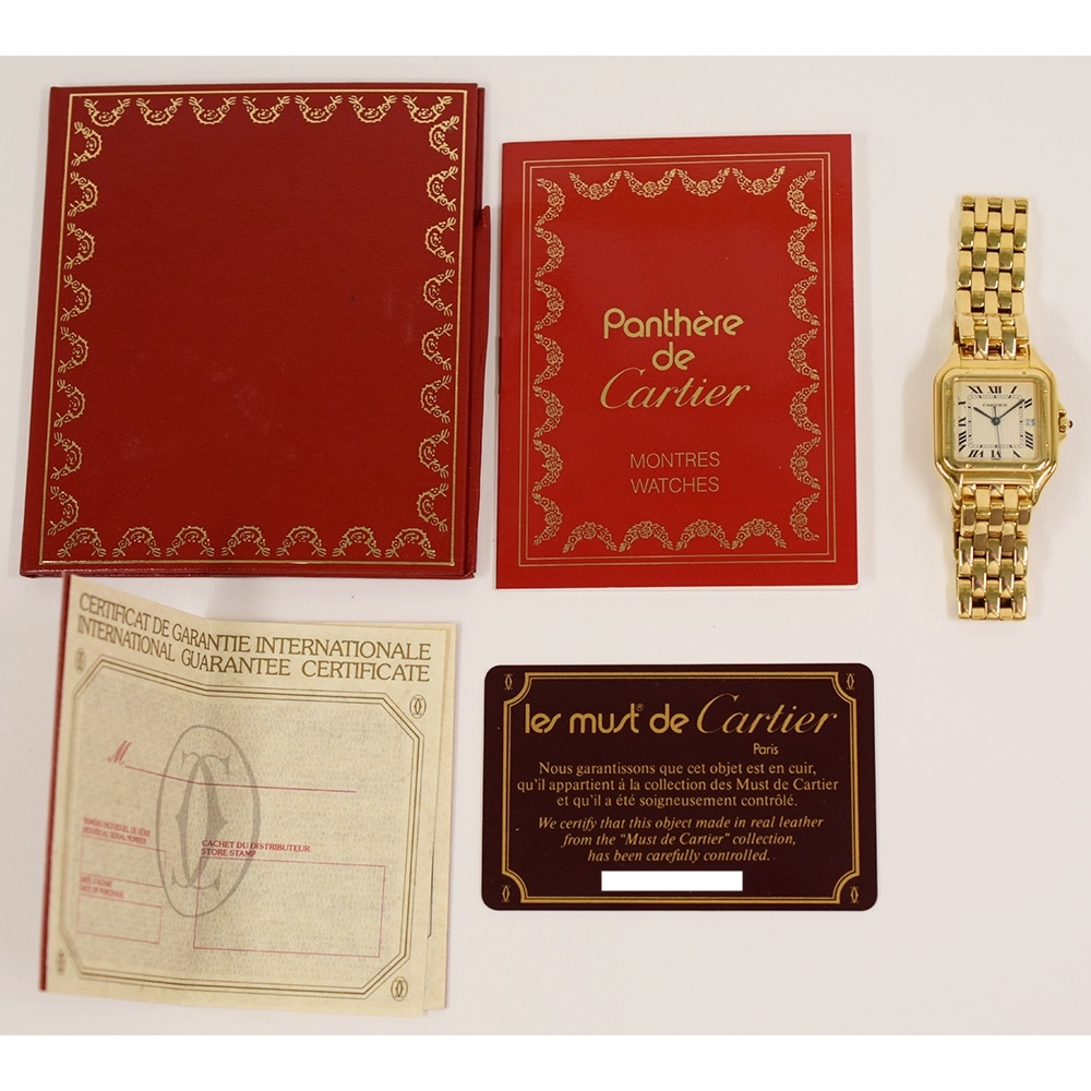 Cartier Tank Française Yellow Gold Ivory Roman Dial W25014B9