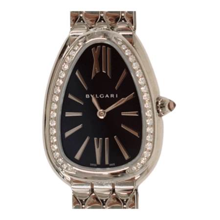 Bvlgari Serpenti Seduttori Stainless Steel Black Roman Dial 103950