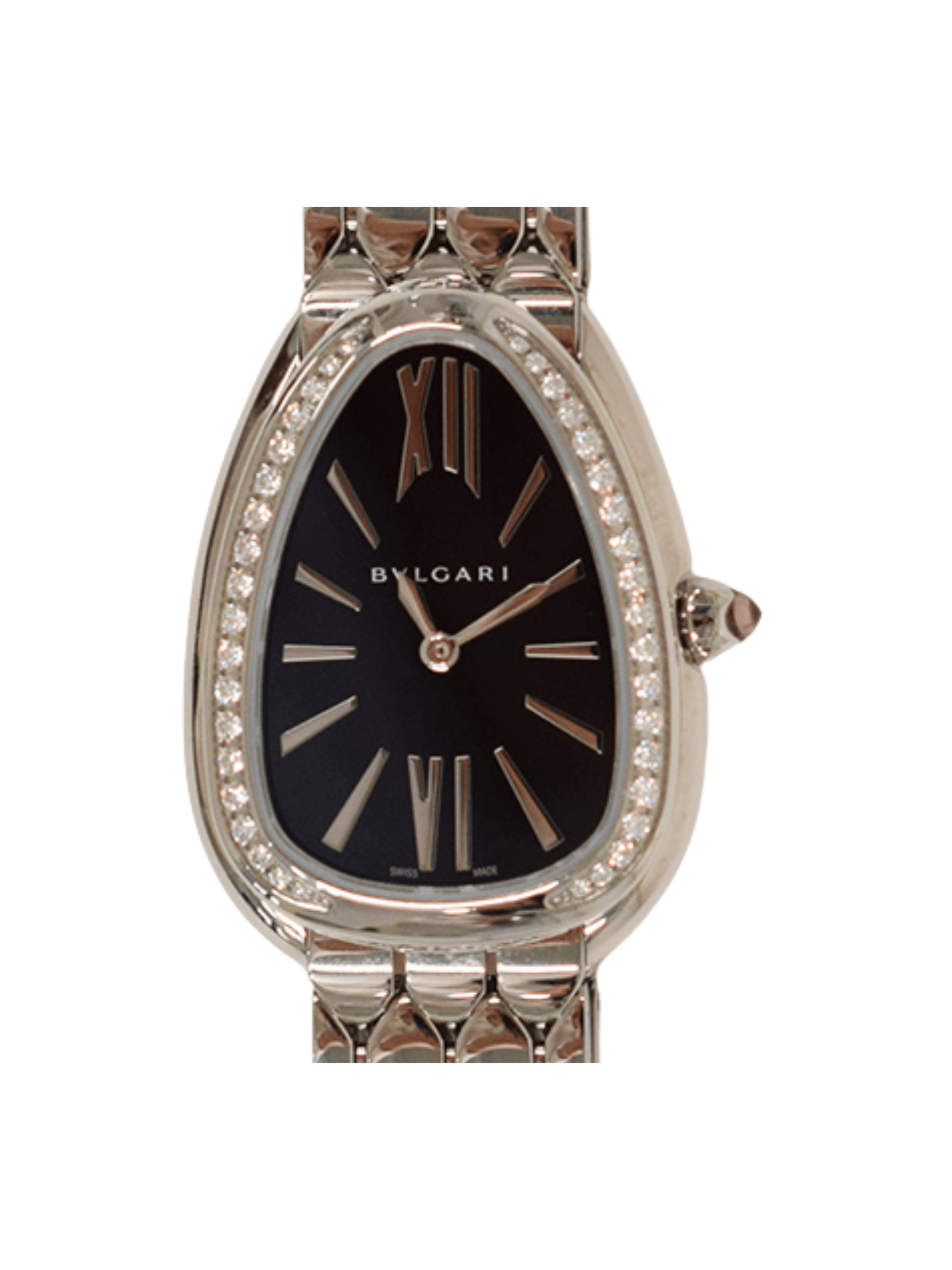 Bvlgari Serpenti Seduttori Stainless Steel Black Roman Dial 103950